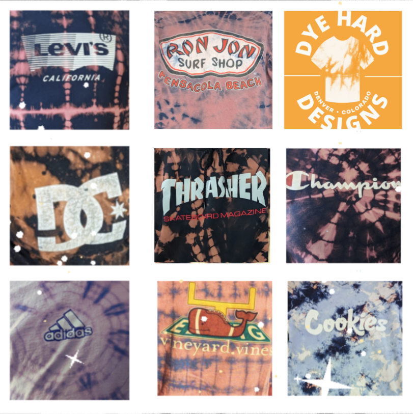 Champion Striped Traditional Tie-Dye Long Sleeve T-Shirt