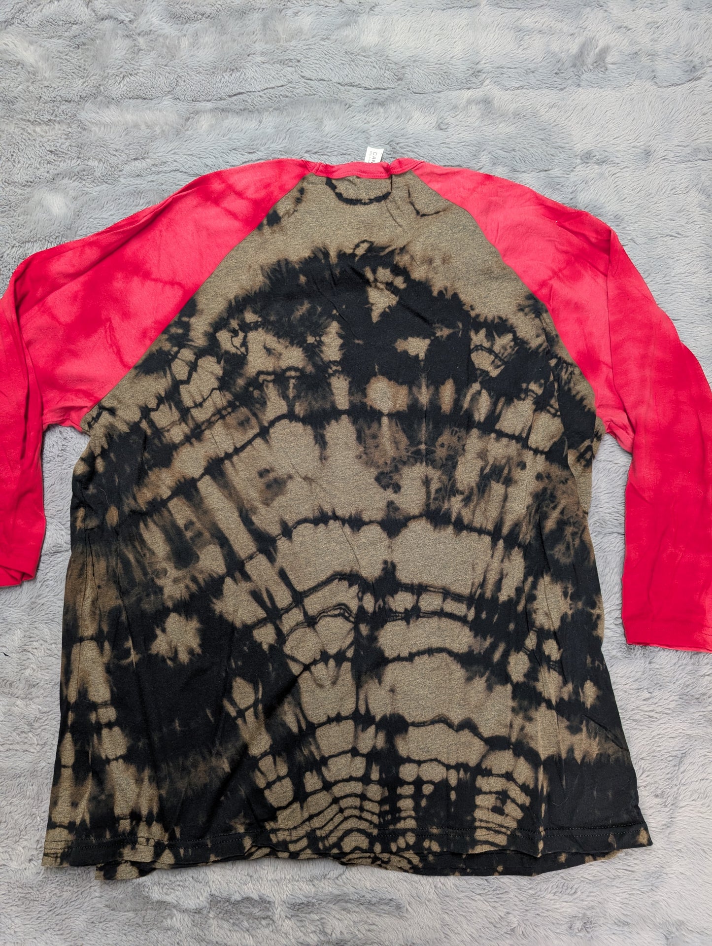 Fireball Whisky Promo Reverse Tie-Dye 3/4 Sleeve T-Shirt