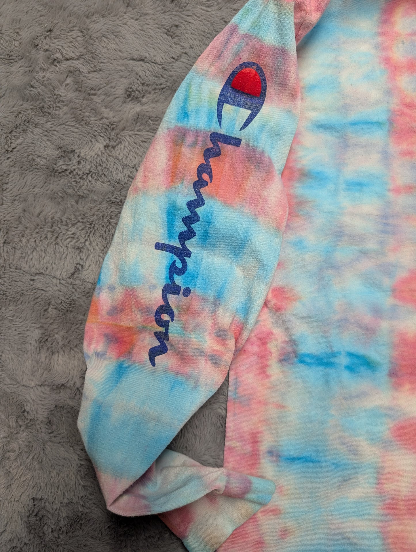 Champion Striped Traditional Tie-Dye Long Sleeve T-Shirt