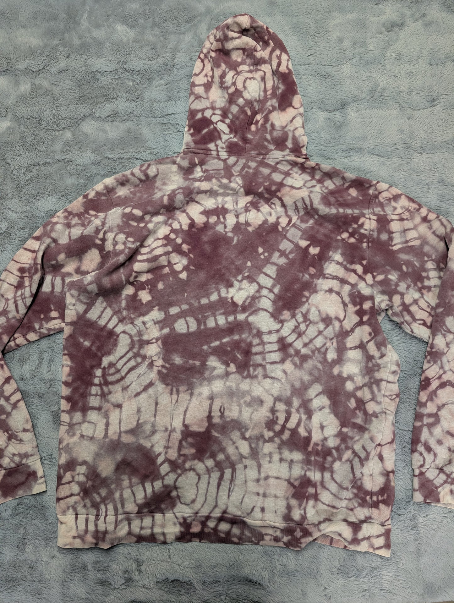 Adidas Dusty Rose Reverse Tie Dye Hoodie Sweatshirt
