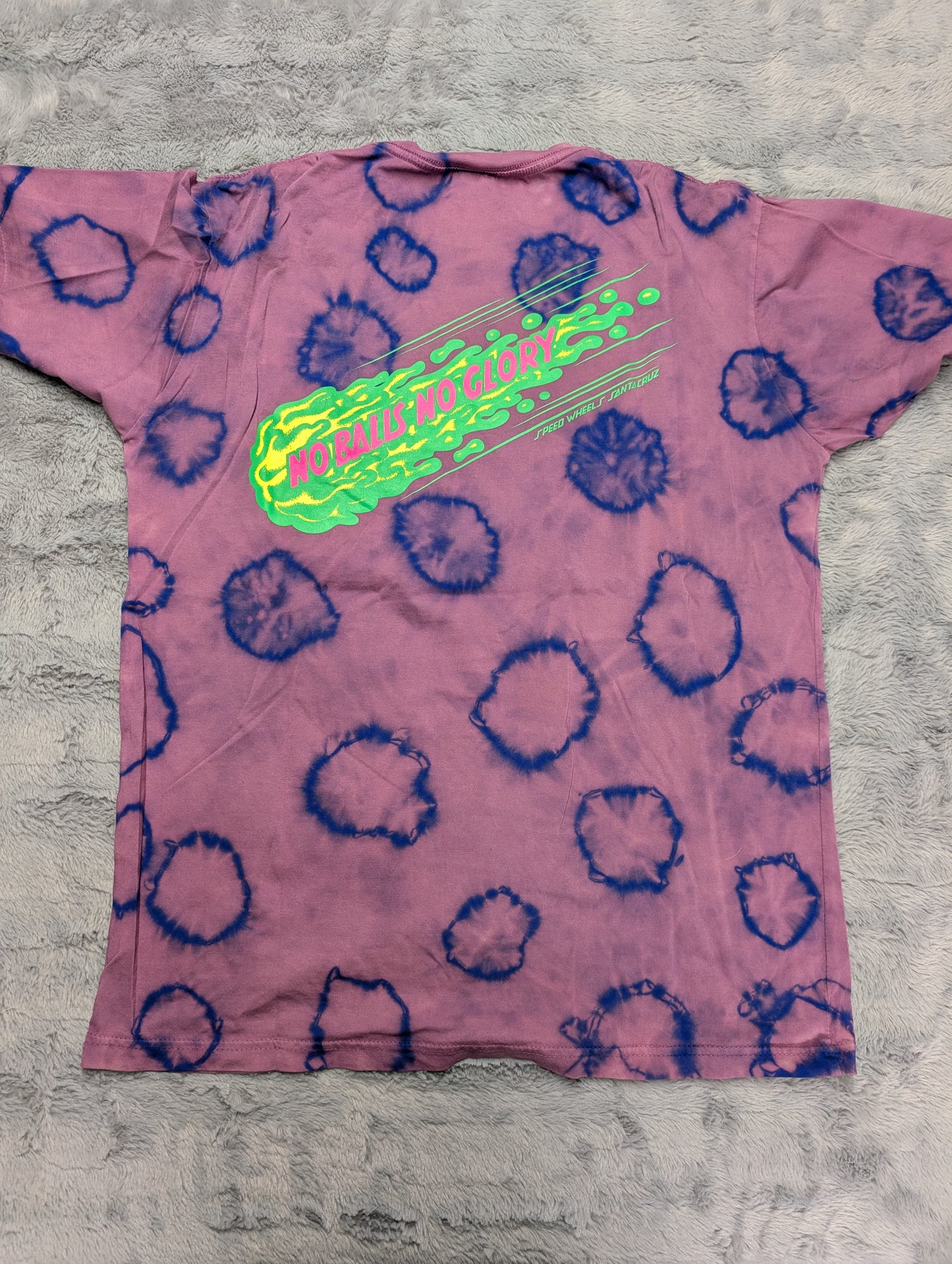 Santa Cruz Slime Balls "No Balls No Glory" Reverse Tie-Dye T-Shirt