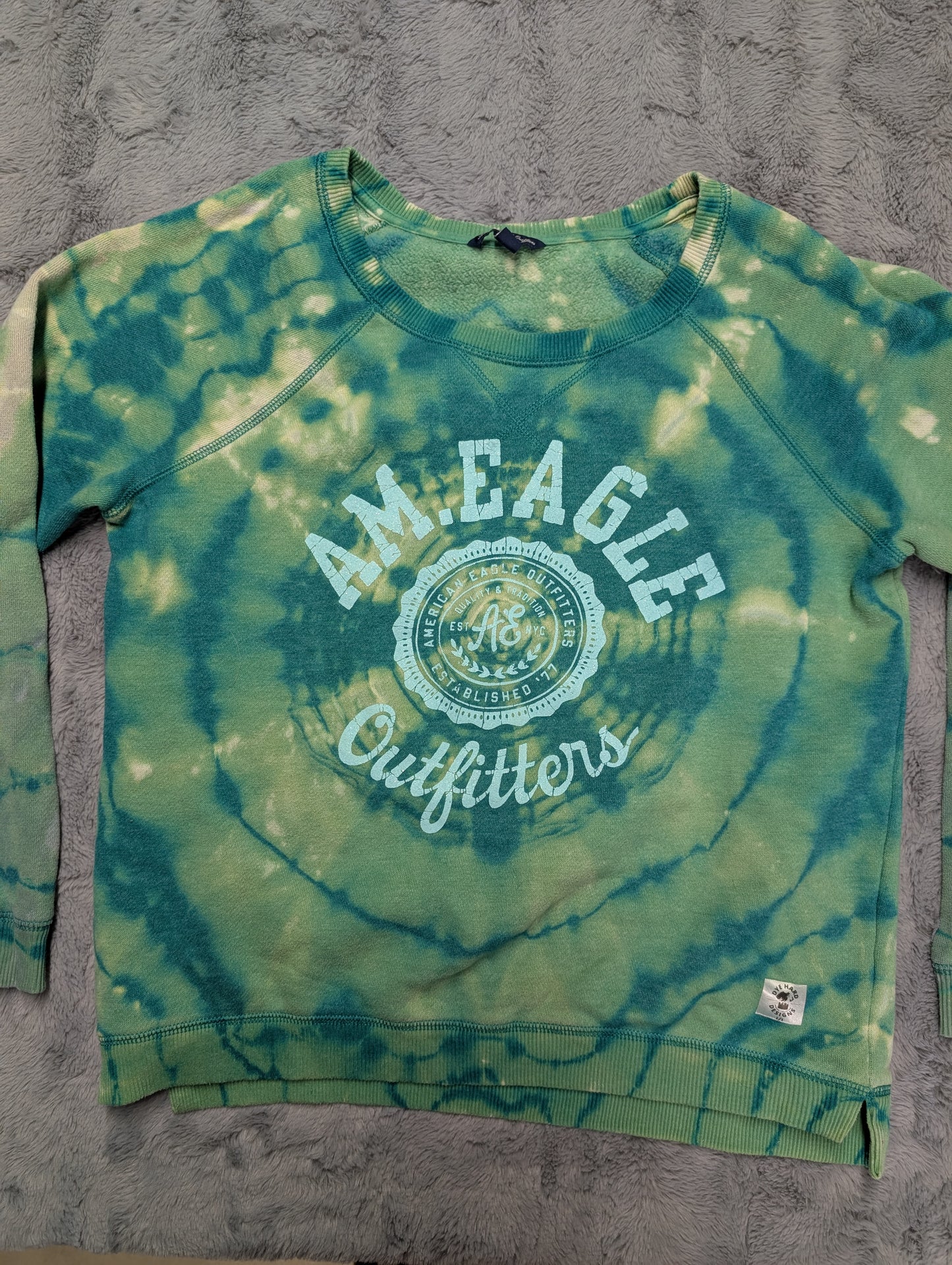 American Eagle Vintage 2000s Reverse Tie-Dye Crewneck Sweatshirt