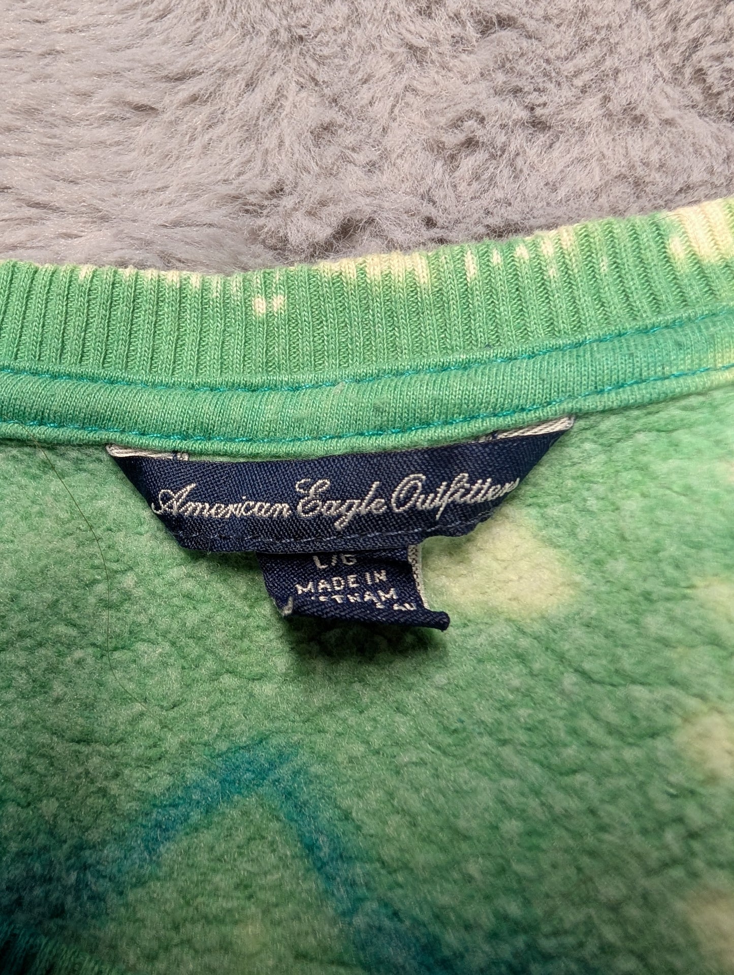 American Eagle Vintage 2000s Reverse Tie-Dye Crewneck Sweatshirt