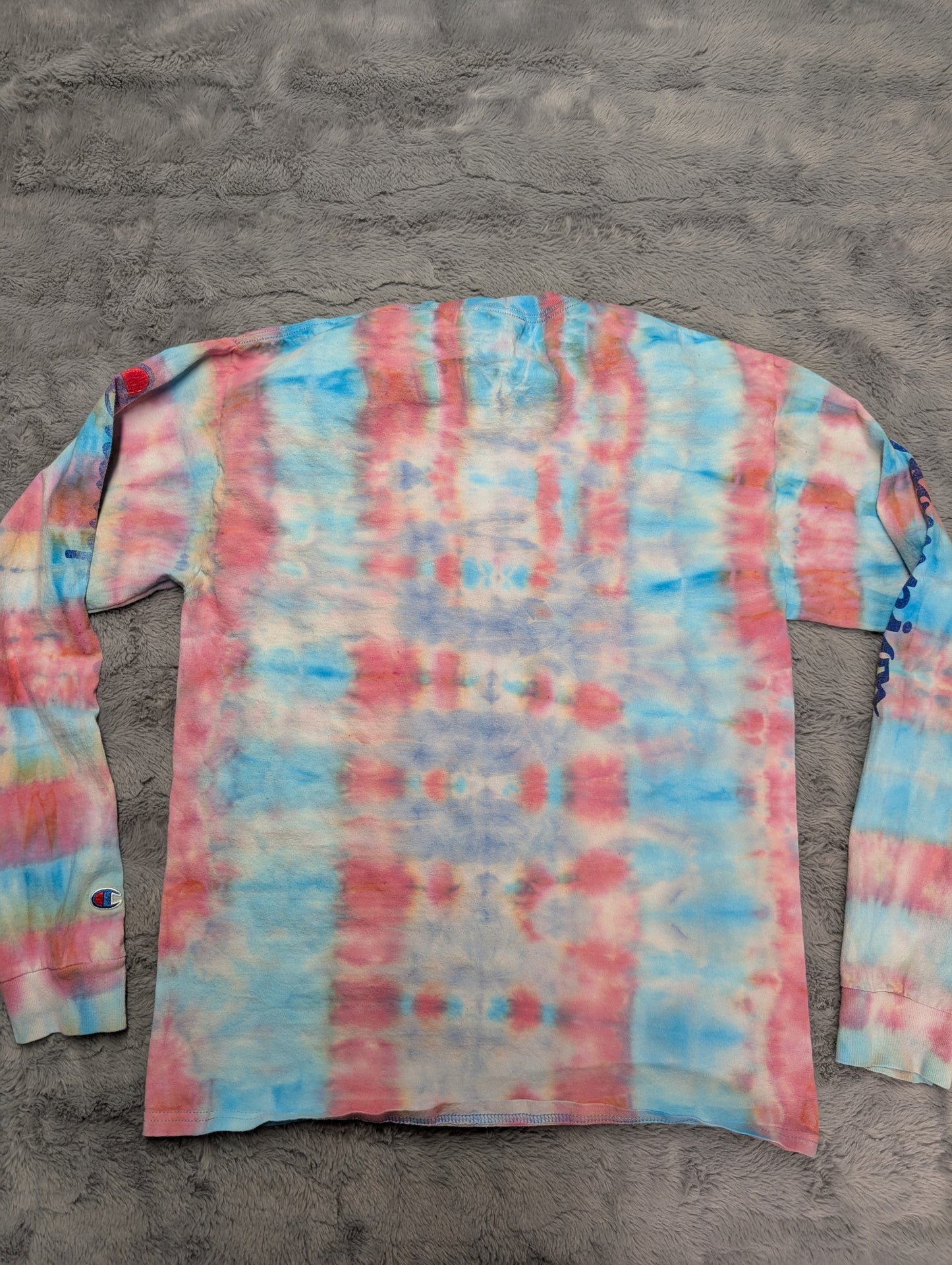 Champion Striped Traditional Tie-Dye Long Sleeve T-Shirt