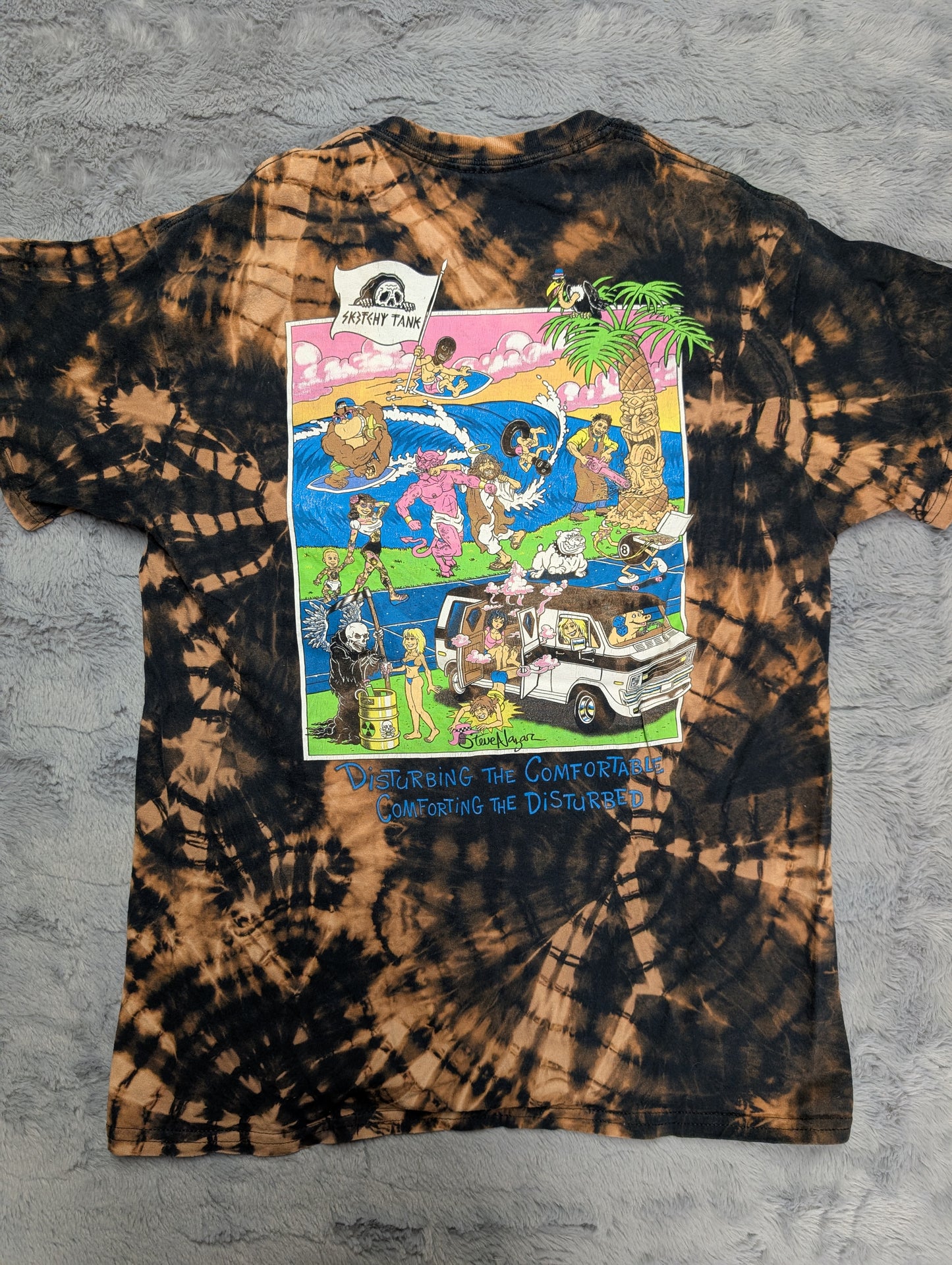 Lurking Class Sketchy Tank Reverse Tie-Dye T-Shirt