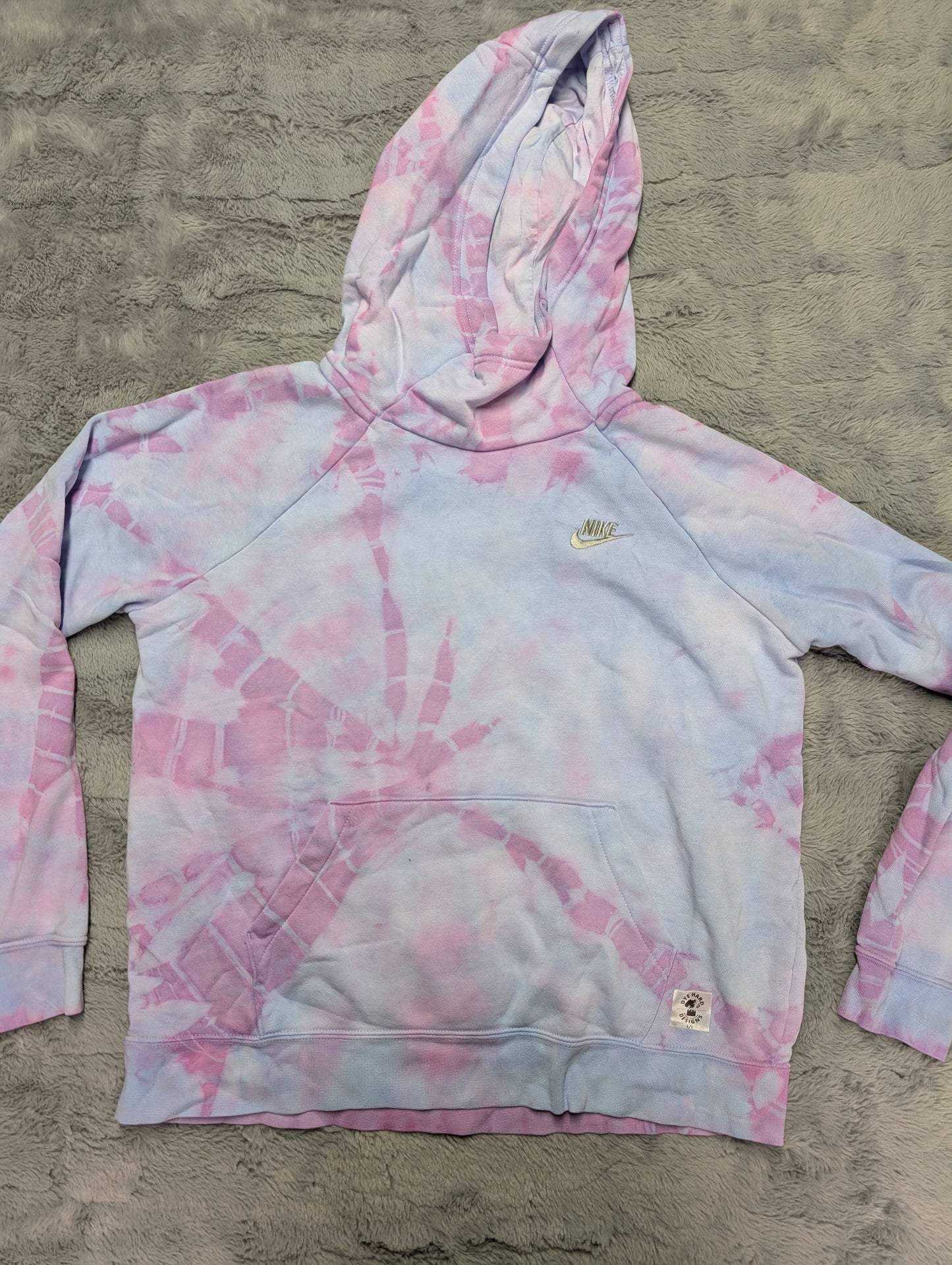 Nike Pastel Tie-Dye Cowl Neck Hoodie