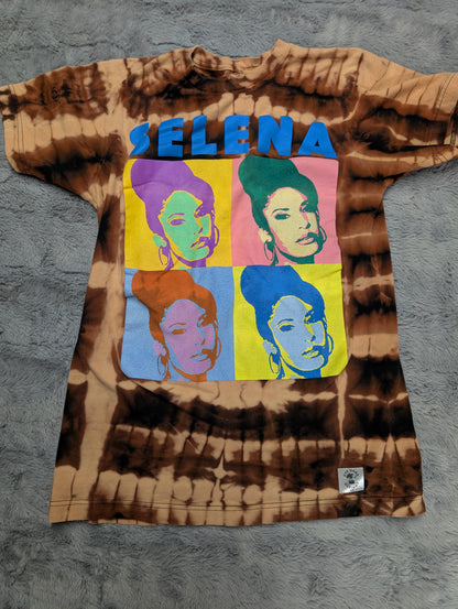 Selena Pop Art Reverse Bleach Tie-Dye T-Shirt