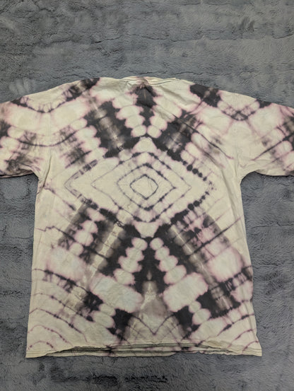 oof Reverse Diamond Pattern Tie-Dye T-Shirt