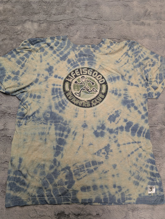 Life Is Good "Runner's Club" Tie-Dye T-Shirt