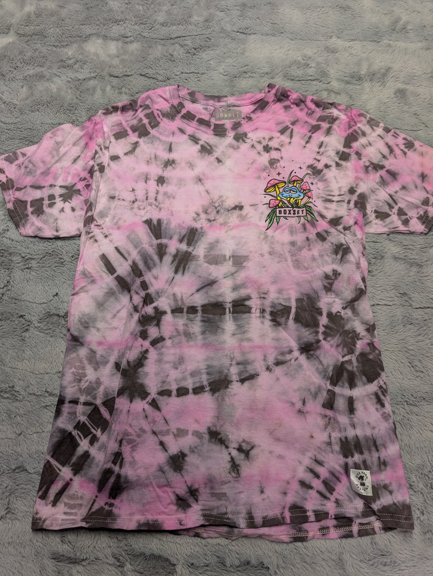 Trippy Snake and Mushrooms Boxset Tie Dye T-Shirt