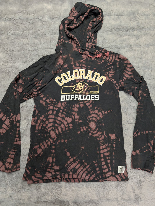 University of Colorado CU Boulder Buffs Champion Reverse Tie-Dye Lightweight Hoodie