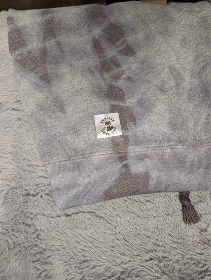 Champion Gray to Black Single Color Tie-Dyed Sweatpants