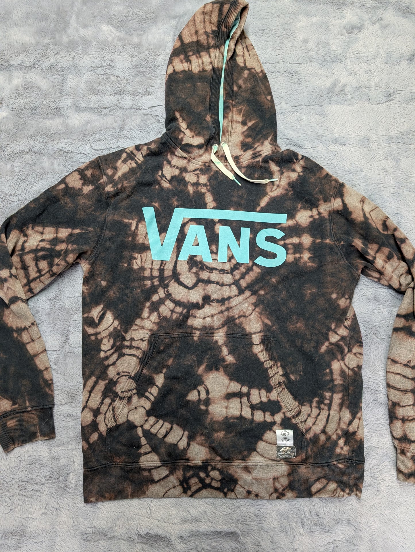 Vans Off the Wall Reverse Tie-Dye Hoodie Sweatshirt