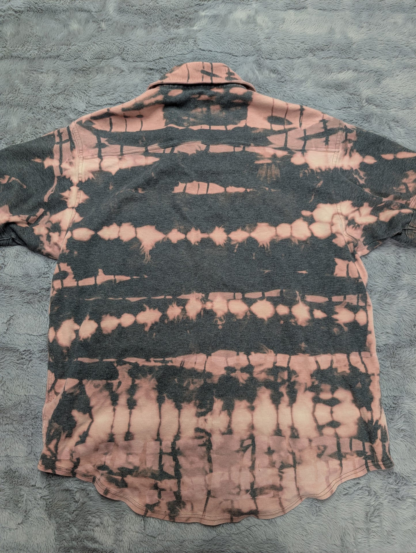 GAP Reverse Tie Dye Bleached Cotton Button Down