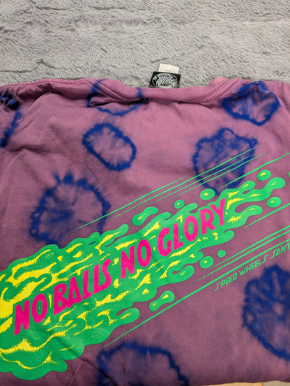 Santa Cruz Slime Balls "No Balls No Glory" Reverse Tie-Dye T-Shirt