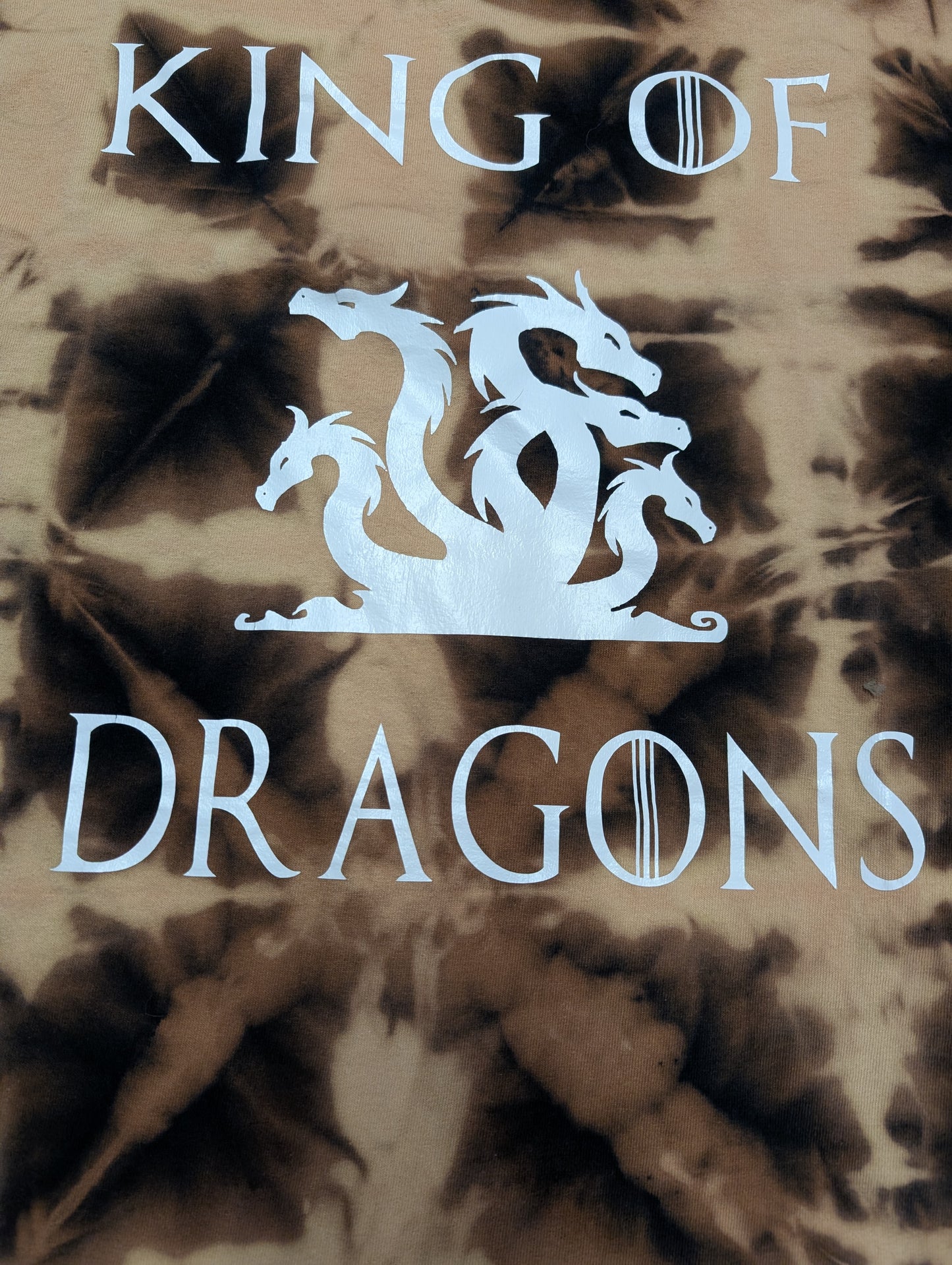 King of Dragons Reverse Bleach Tie Dye T-Shirt