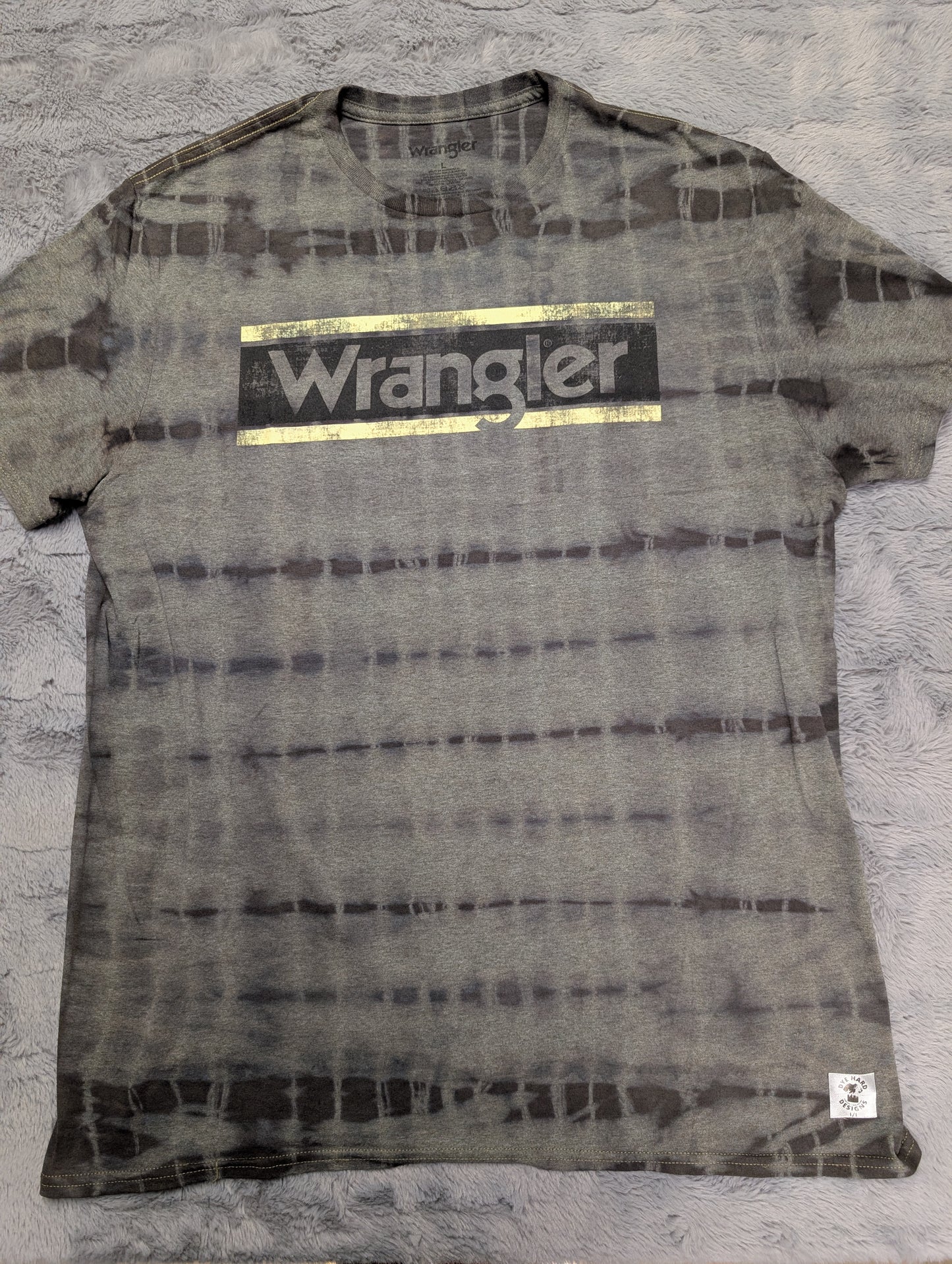 Wrangler Monochromatic Black Tie-Dye T-Shirt