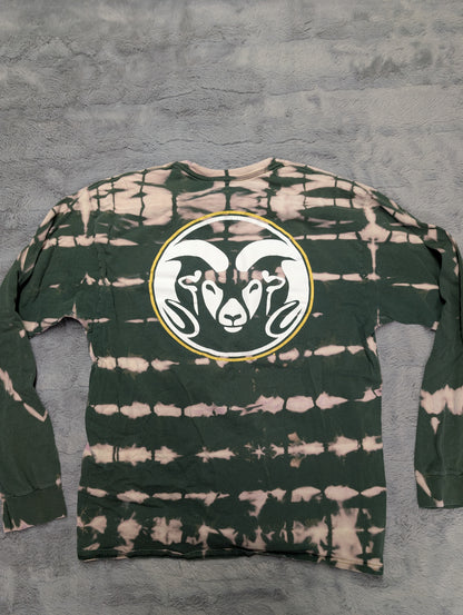 Colorado State CSU Rams Champion Reverse Tie-Dye Long Sleeve T-Shirt