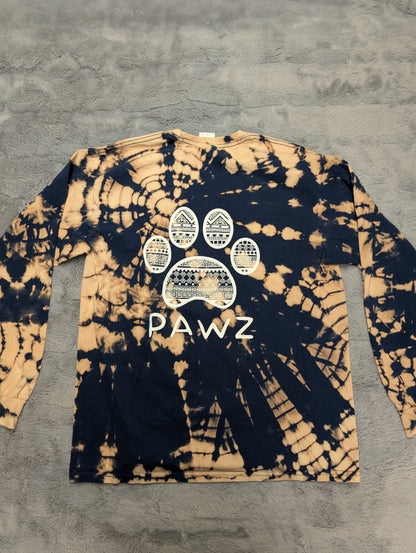 Pawz Reverse Tie-Dye Long Sleeve T-Shirt