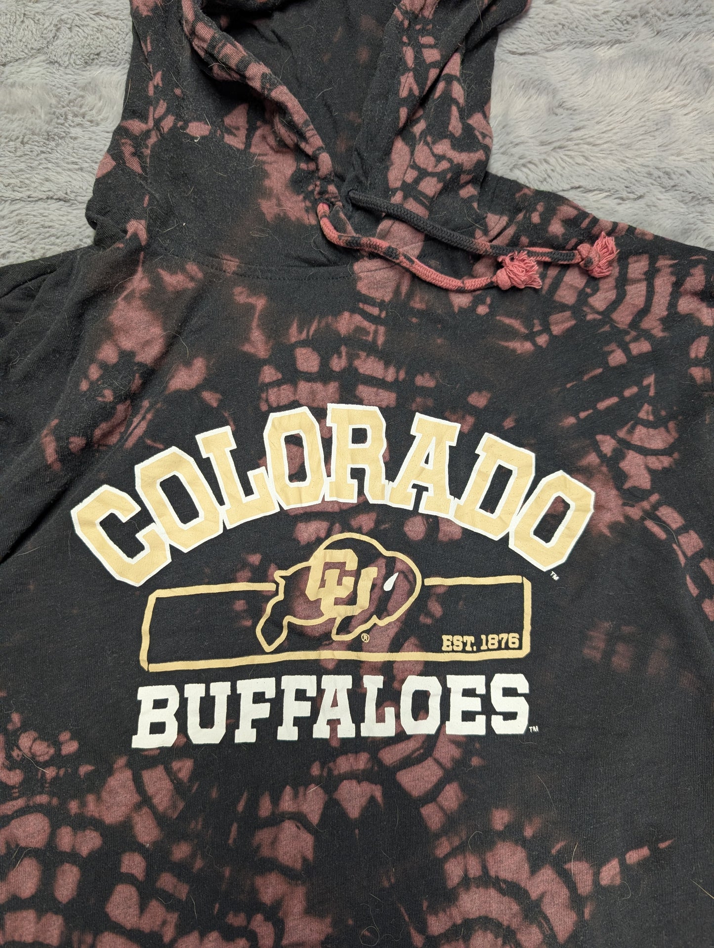 University of Colorado CU Boulder Buffs Champion Reverse Tie-Dye Lightweight Hoodie