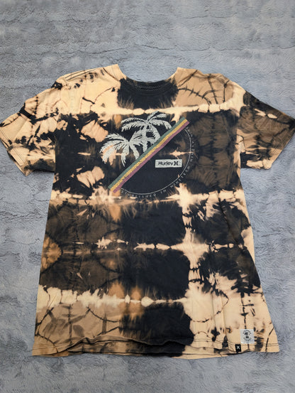 Hurley Palm Tree Reverse Tie-Dye T-Shirt