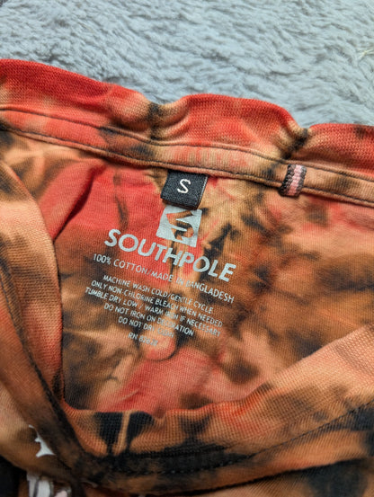 Southpole Vintage Skull and Crossbones Famous Worldwide Reverse Double Tie-Dyed Lightweight T-Shirt