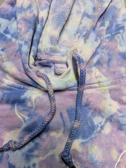 Roxy Lightweight Cropped Pastel Tie-Dye Sweatshirt Hoodie