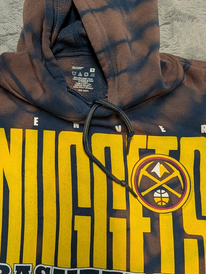 Denver Nuggets Reverse Tie-Dye Hoodie Sweatshirt