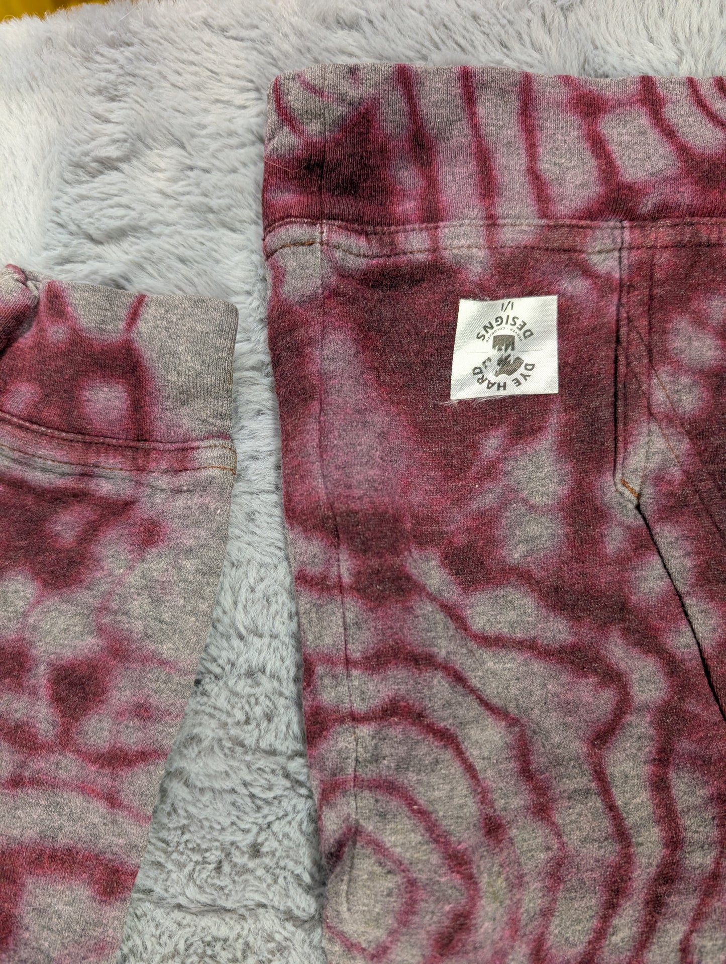 Nike Maroon Cowl Neck Reverse Tie-Dye Hoodie Sweatshirt