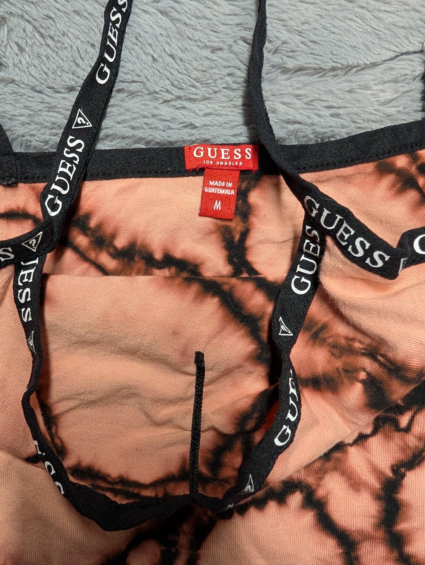 Guess Cotton Reverse Tie-Dye Snap Crotch Bodysuit