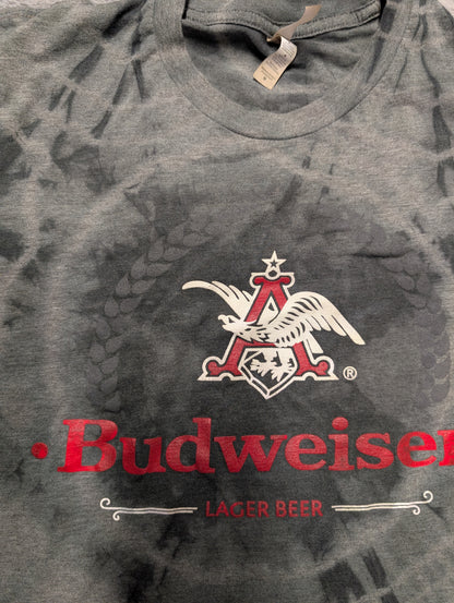 Anheuser Busch Budweiser Lager Beer Tie Dye T-Shirt