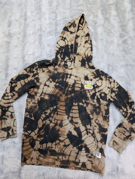 VANS "Off the Waffles" Reverse Tie-Dye Hoodie Sweatshirt