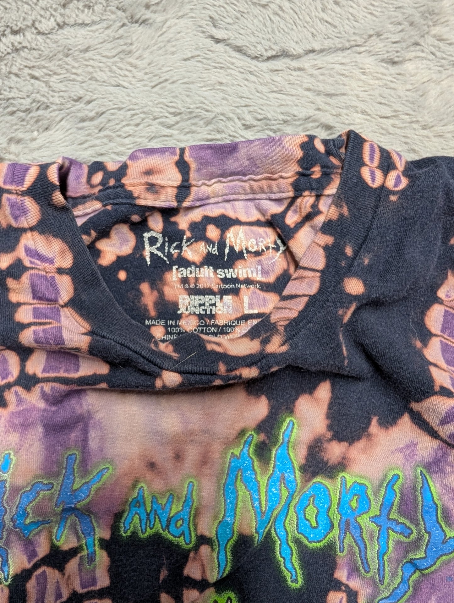 Rick and Morty Reverse Double Tie-Dyed T-Shirt