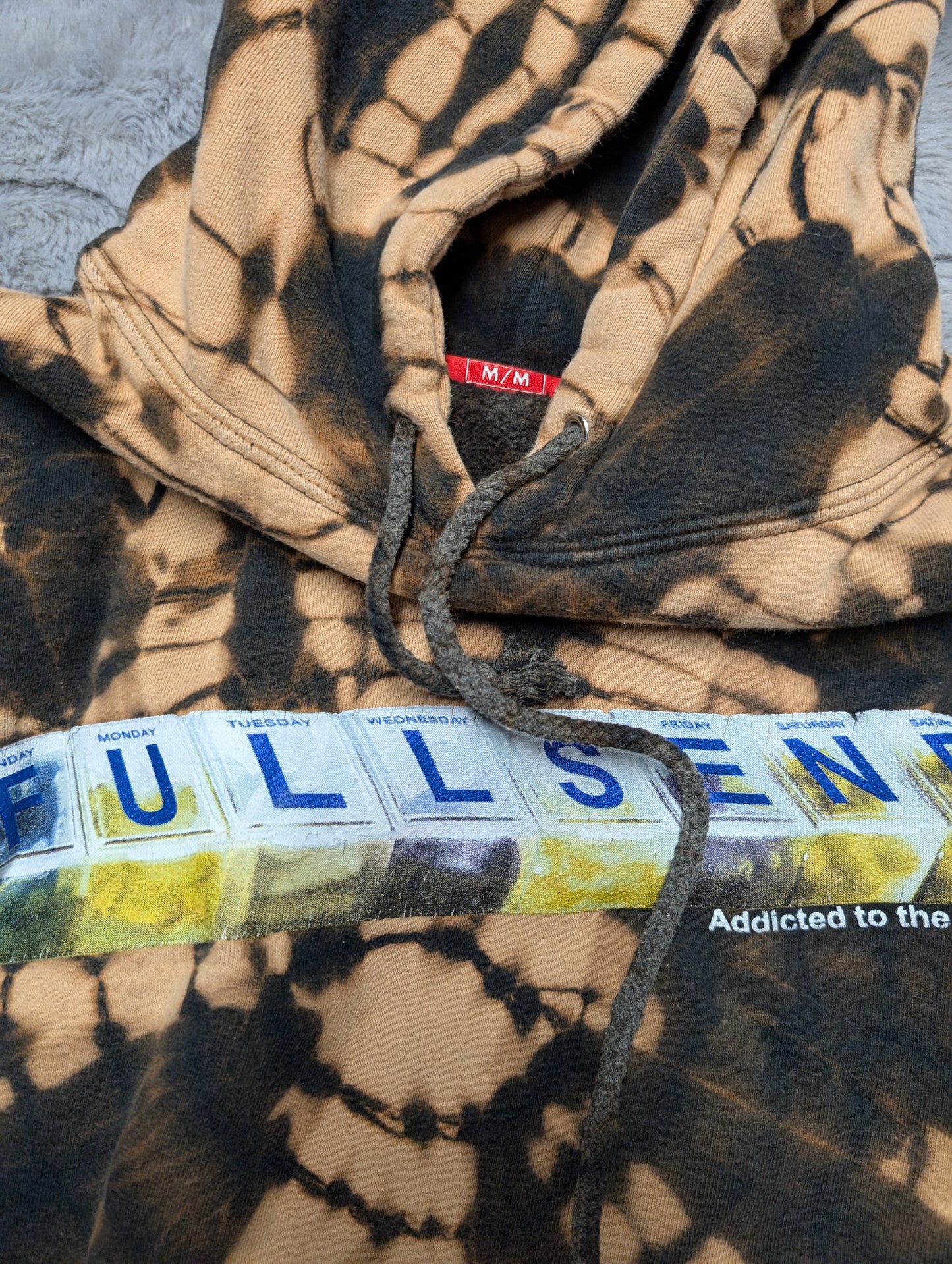 Fullsend Addicted to the Send Reverse Tie-Dye Hoodie Sweatshirt