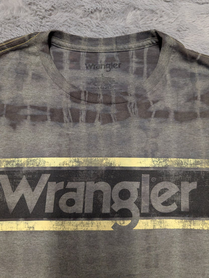 Wrangler Monochromatic Black Tie-Dye T-Shirt