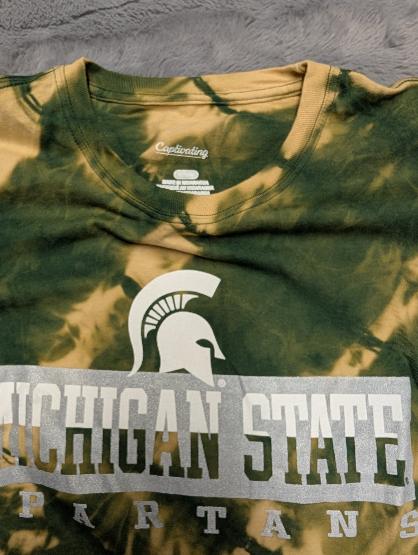 Michigan State Spartans Reverse Tie-Dye Long Sleeve T-Shirt