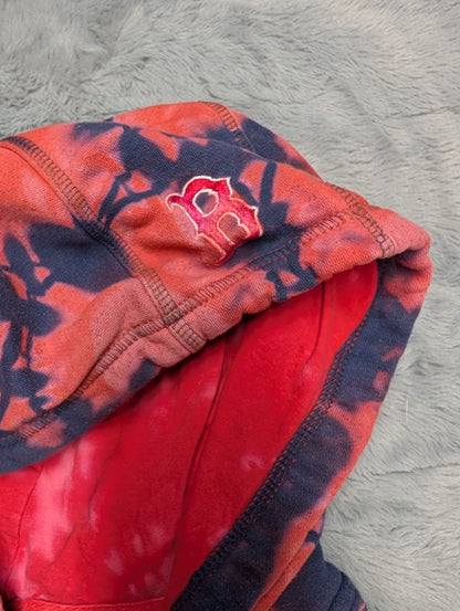 Red Sox Double Reverse Tie-Dyed Hoodie Sweatshirt