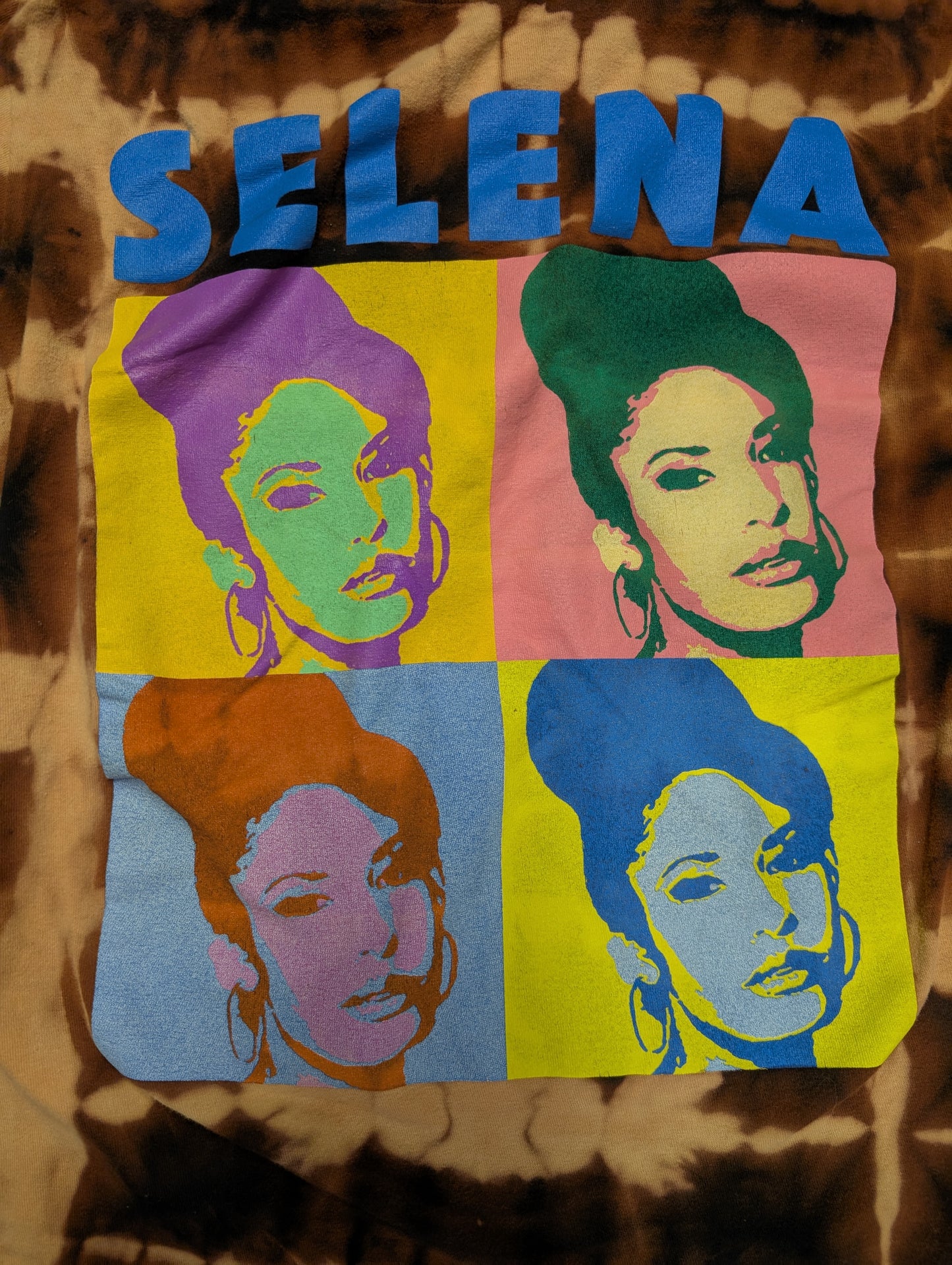 Selena Pop Art Reverse Bleach Tie-Dye T-Shirt