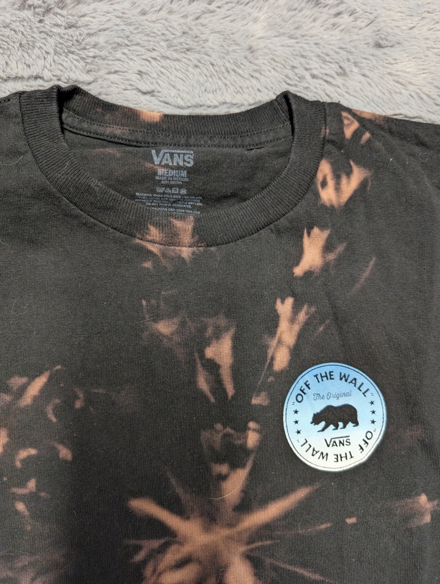 Vans Off the Wall California Republic Bear Logo Reverse Tie-Dye T-Shirt