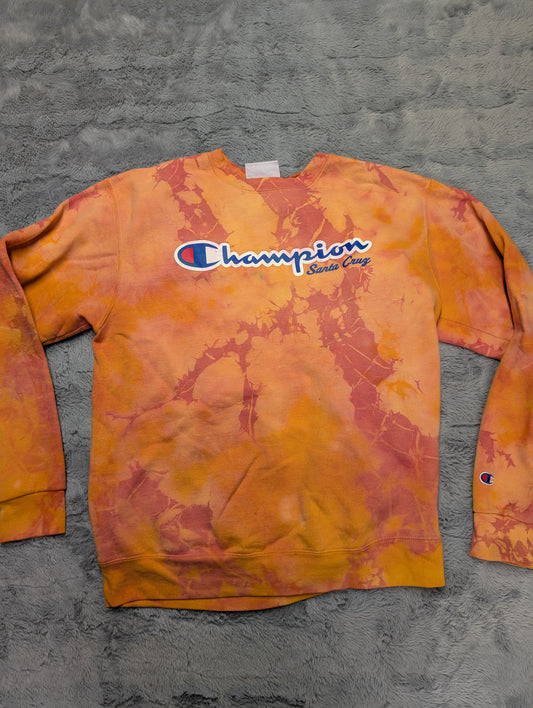 Champion Santa Cruz Tie Dye Crewneck Sweatshirt