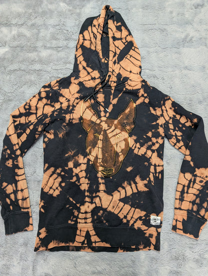 H&M Hidden Antelope Face Reverse Tie-Dye Hoodie Sweatshirt