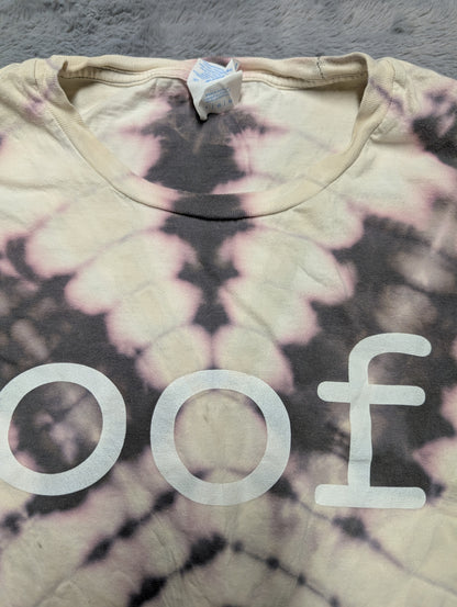 oof Reverse Diamond Pattern Tie-Dye T-Shirt