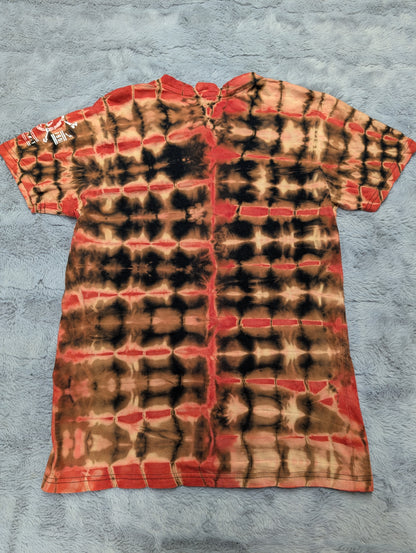 Southpole Vintage Skull and Crossbones Famous Worldwide Reverse Double Tie-Dyed Lightweight T-Shirt