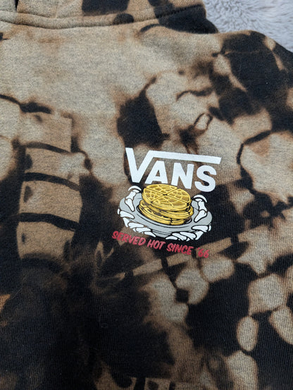 VANS "Off the Waffles" Reverse Tie-Dye Hoodie Sweatshirt