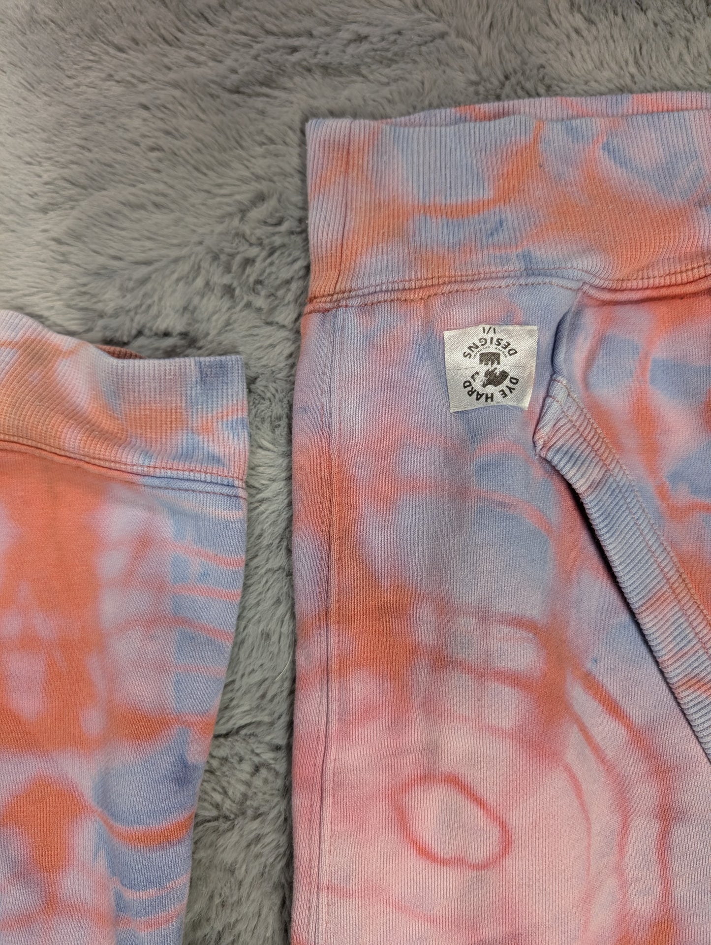 Traditional Tie-Dye Dye Universal Thread Hoodie Sweatshirt Peach and Sky Blue