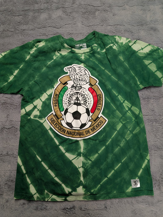 Selección Nacional de Fútbol de México Adidas Reverse Tie-Dye T-Shirt