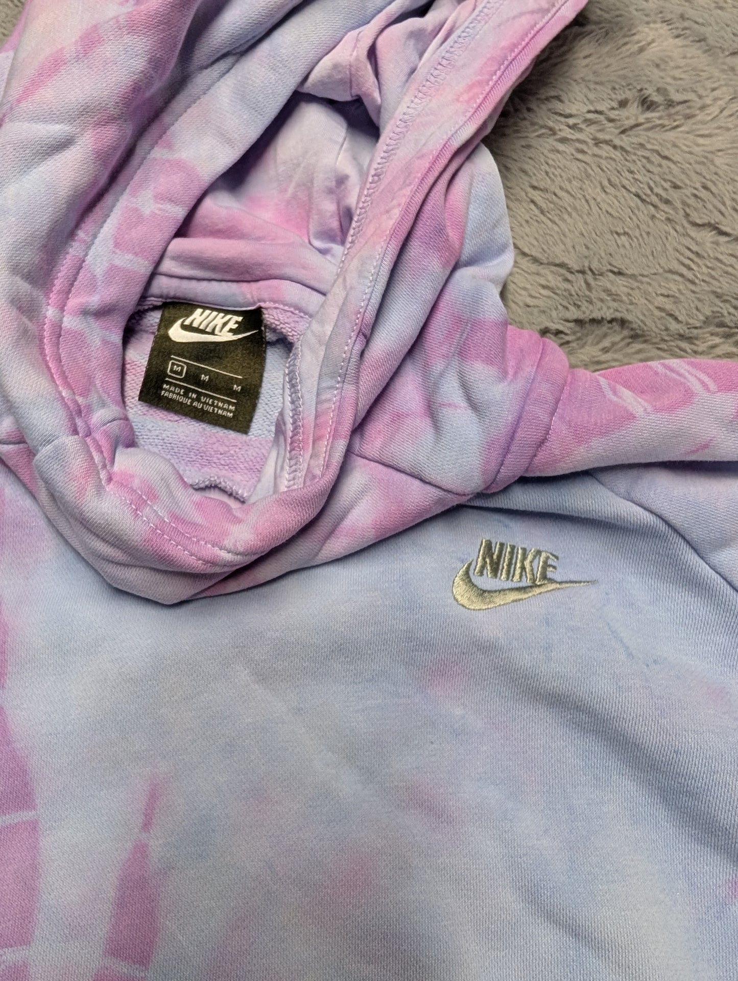 Nike Pastel Tie-Dye Cowl Neck Hoodie