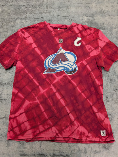 Avalanche Landeskog #92 Reverse Tie-Dye T-Shirt