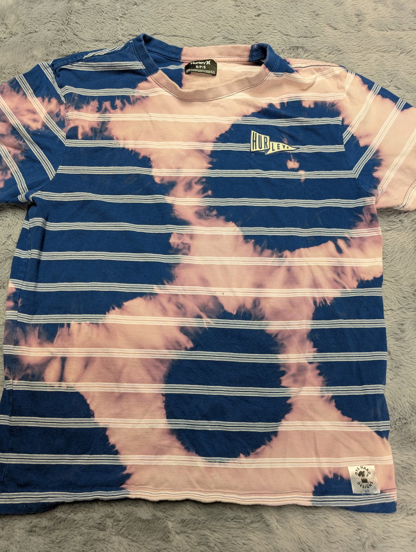 Hurley Reverse Striped Tie-Dye T-Shirt