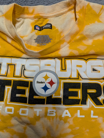 Pittsburgh Steelers NFL Football Reverse Tie-Dye T-Shirt